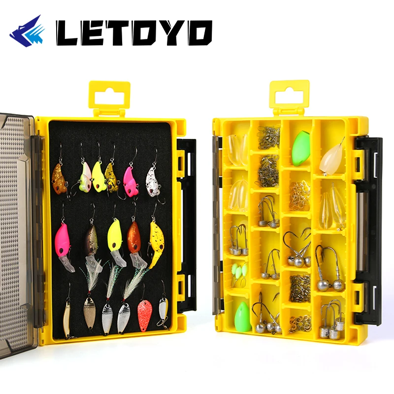 ILURE Double Sided Fishing Tackle Boxes Carp Fishing Accessories Tool Lead  Hook Minnow Bait Storage Box Wobblers New Pattern - AliExpress