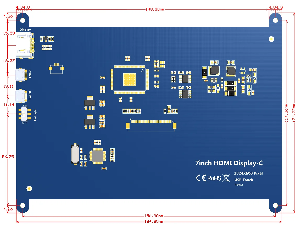 display lcd suporte de acrílico opcional para