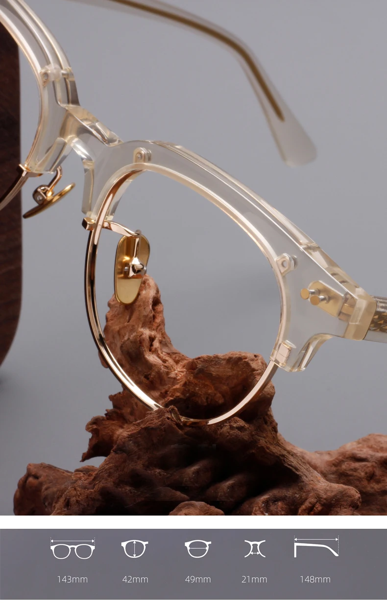 Black-Silver Eyeglasses