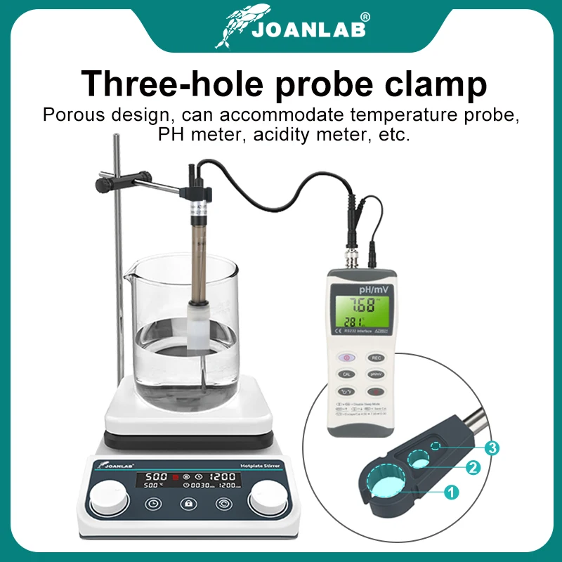 JOANLAB Magnetic Stirrer Laboratory Digital Display Heating Thermostatic Magnetic Mixer Hot Plate 5L 1500rpm