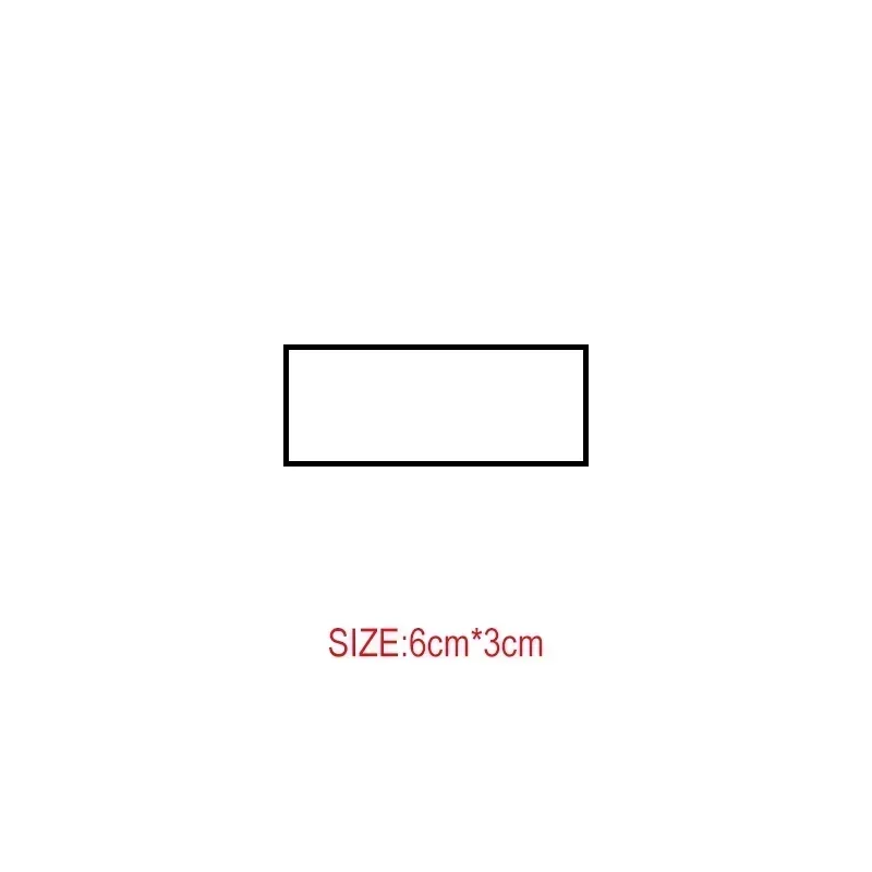rectangle 6x3cm
