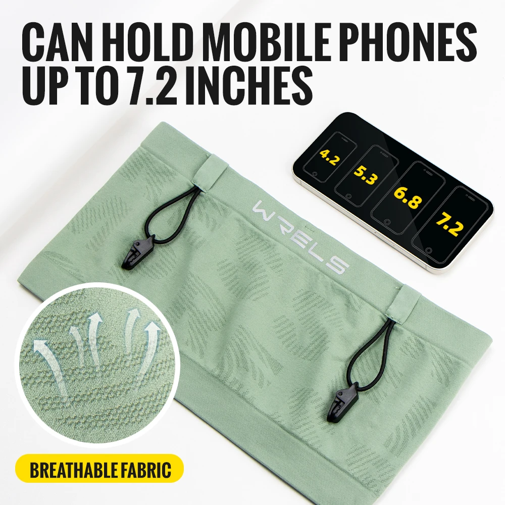 Running Waist Bag Breathable Waist Pack Invisible Lightweight Quick Dry Running Belt Fitness Gym Marathon Bib Number Fanny Pack