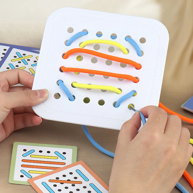 View of Shoelace-Game-Children-Educational-Learning-Toys-Life-Skill-Training ...