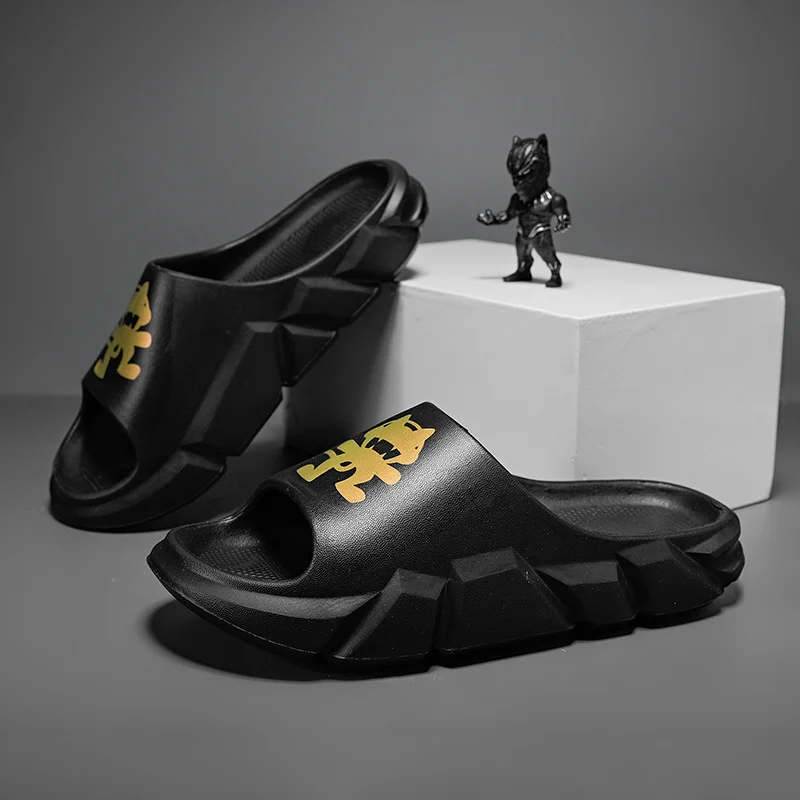 Tofflor för kvinnor och män Halkfria tofflor för inomhus utomhus Slip Bekväma mjuka skumsliders med tjock sula_voghion.com