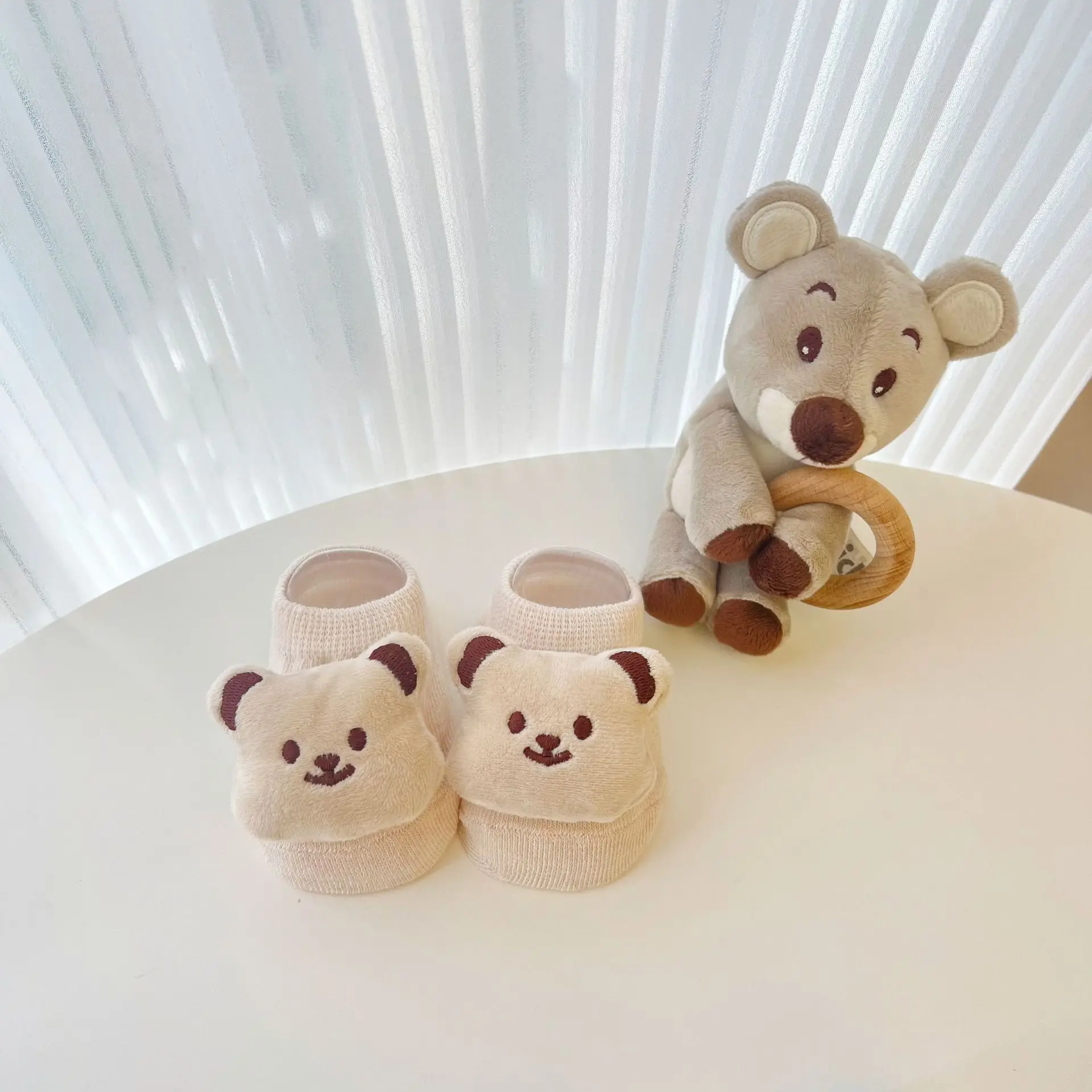 

Autumn Winter Baby Girls Socks Newborn Cartoon Animal Baby Socks Infant Baby Boy Socks Anti Slip Soft Cotton Floor Sock Shoes