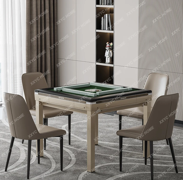 

Intelligent Mahjong Machine Automatic Dining Table Dual-Use Four-Mouth Machine Electric Bass Household