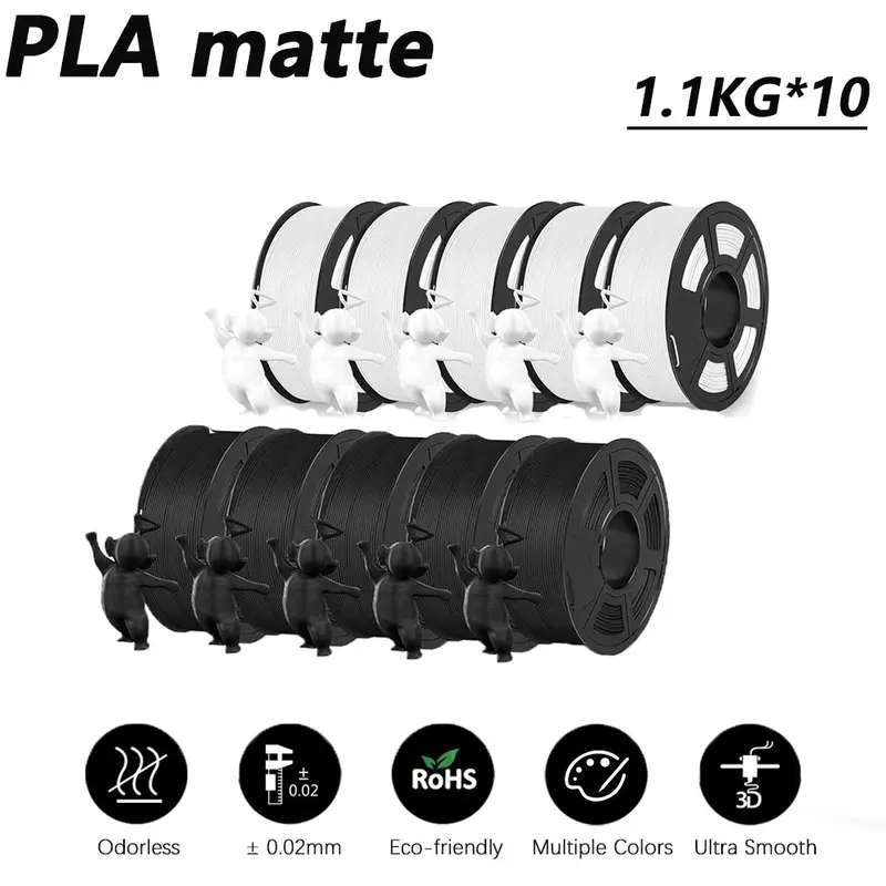 JAYO 3D Printer PLA/PLA Meta/PETG/PLA PLUS/PLA Matte Filament 1.75mm 9/10 Rolls 3D Printing Materials for 3D Printer&3D Pen - Image 14