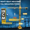 Remote Control Construction Crane 6CH 2.4G Free Assembly Tower Rotation 680° RC Tower Crane Toy For Kids Birthday Gift 1