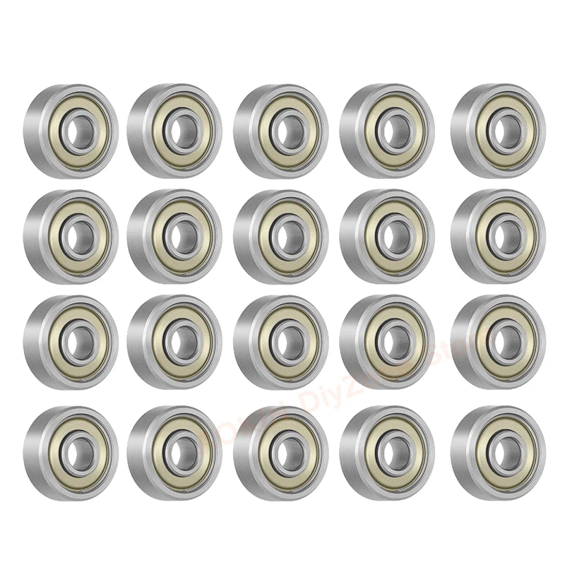 

20 Pcs 683ZZ Metal Double Shielded Bearings 3x7x3mm Carbon Steel Z2 Deep Groove Ball Bearings
