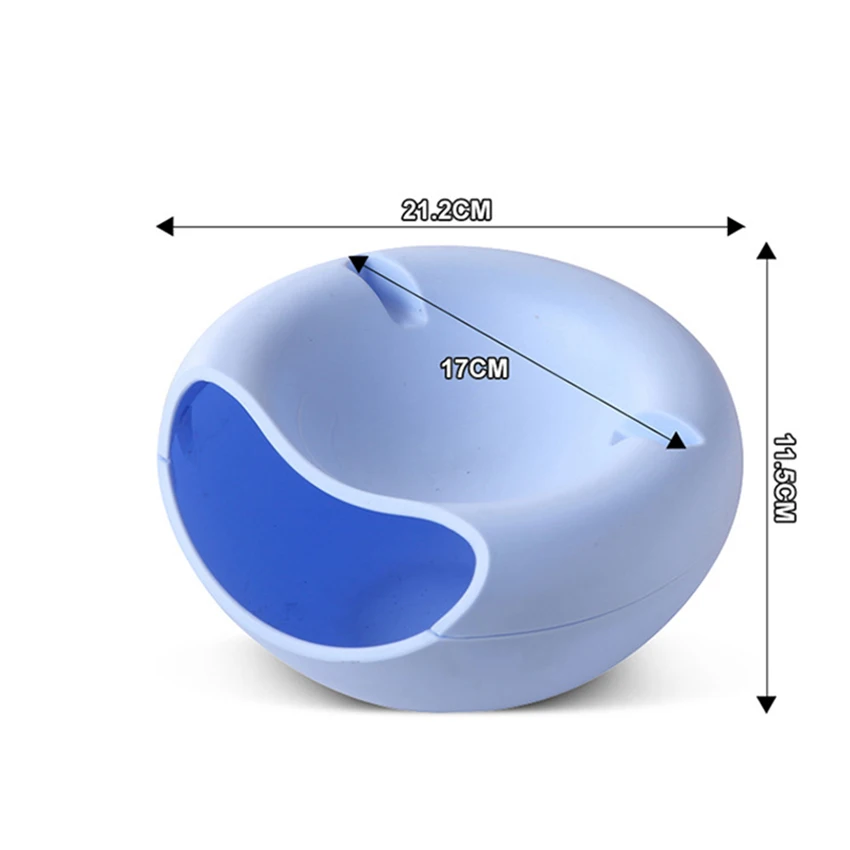 2 In 1 Lazy Snack Bowl With Phone Stand Holder-Pack Of 2