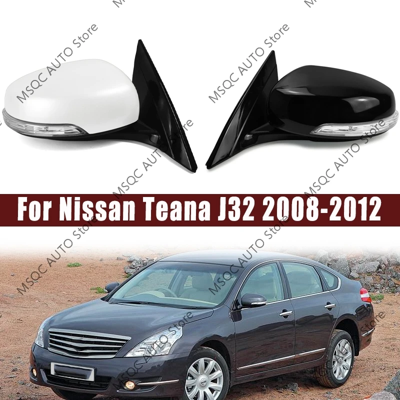 For Nissan Teana J32 2008-2012 Car Exterior Rearview Mirror Assy Auto Electric Lens Adjustment Heated Assembly 7PINS/9PINS