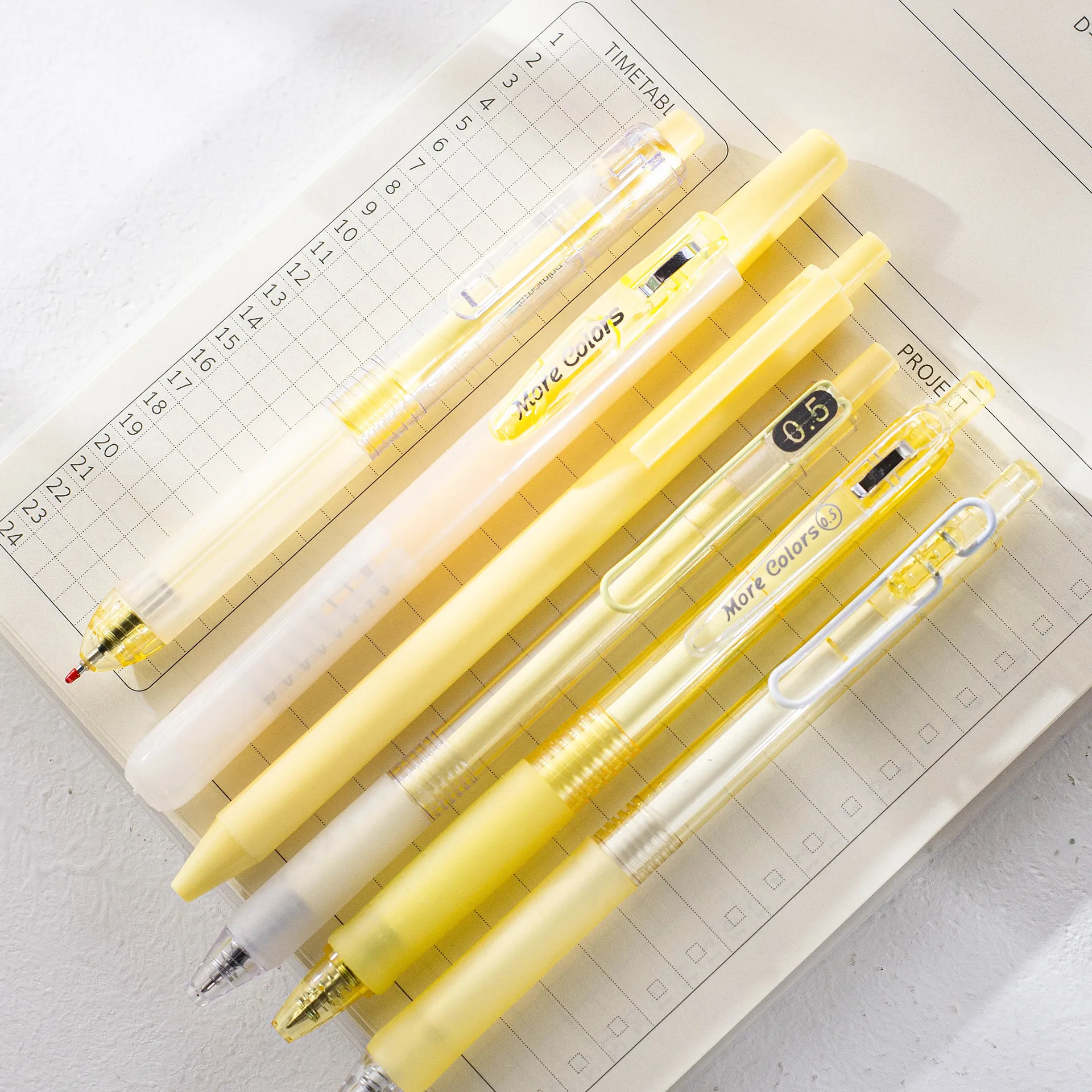 JONVON SATONE 12PCS pens material escolar kawaii Korean Color 12 Pen  Stationery Cow Cute Pen Diamond 0.5 school supplies - AliExpress