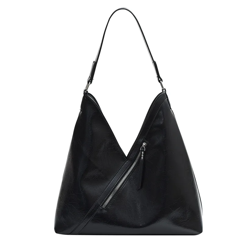 thumbnail image 1 of Bolso retro de gran capacidad para mujer, nuevo y popular bolso de hombro, bolso tipo cubo de moda, bolso de mano para uso diario debajo del brazo, 1 of 5