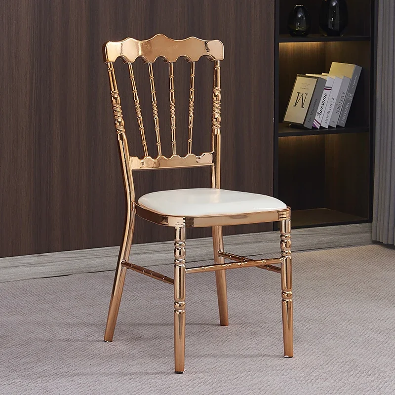 Banqueting Chair Lounge Chairs Glossy Garden Party White Furniture Wedding Social Events Carnival Muebles Napoleon