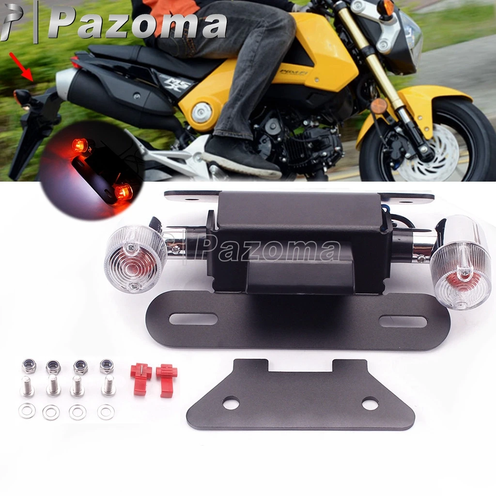 Per Honda Msx 125 Gorm Monkey Parafango Posteriore Tail Eliminator Tidy Kit Con Staffa Porta Targa Indicatori Di Direzione A Led 2013 2014 2015