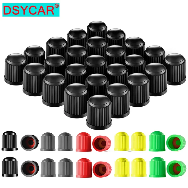 10/25/50/100Pcs Tire Valve Caps, Plastic Car Tire Stem Dust Covers Universal Valve Caps for Cars, Bicycle, Trucks, Motorcycles 1