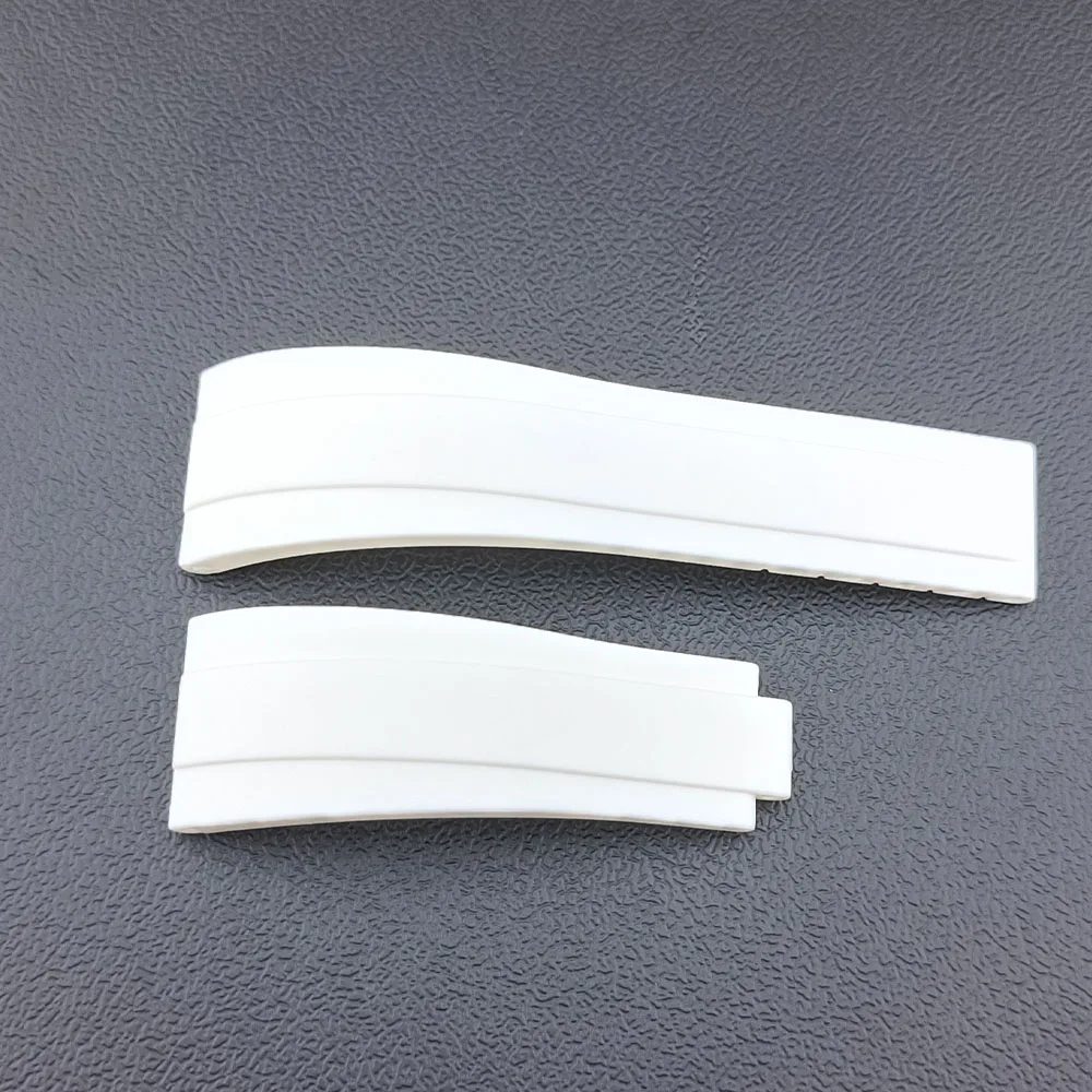 시계 고무 스트랩 액세서리, 럭셔리 브랜드 시계 밴드, 스테인레스 스틸 시계 버클, 20mm 스트랩