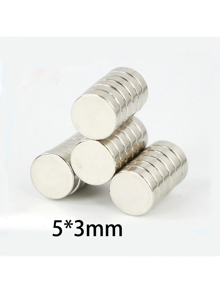 Versatile Round Magnets for Home & Office - 5x3mm