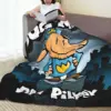 Throw Blanket Dog Man Dogman And Friend Micro Fleece Blanket Four Sizes Cartoon Portable Suitable For Sofa AntiPilling Blanket 2