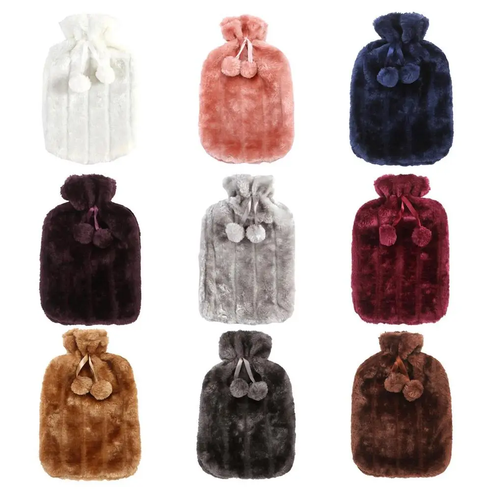 Rouleau En Fourrure Destiné à Réchauffer Les Mains Chauffe eau en caoutchouc avec housse en fausse fourrure, 2l, par Injection  d'eau, chauffe main, sac d'eau chaude, avec housse résistante au froid |  AliExpress