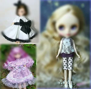 Newest Doll Dress Fashion Casual Wear Handmade Girl Clothes For blythe licca Doll DIY Toys Baby Doll