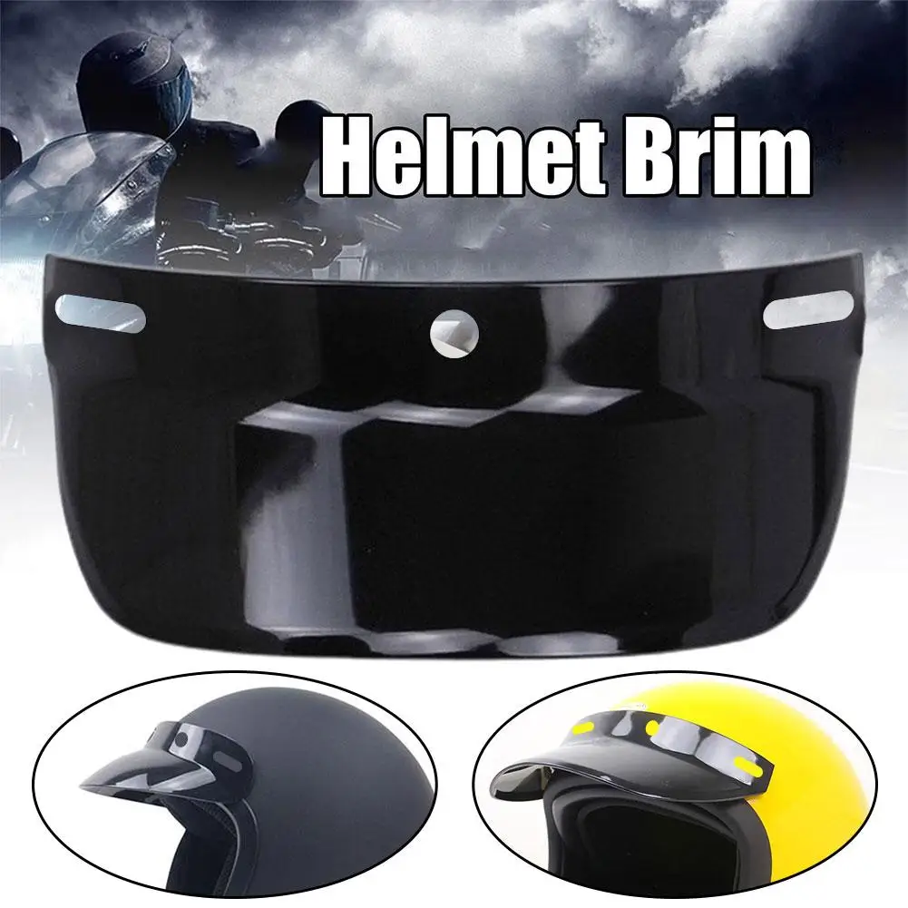 

Universal Motorcycle Helmet Brim Removable Rain Sun Protection Fit For Half Helmet Retro Vintage Motorcycle Helmet Brim P0L6