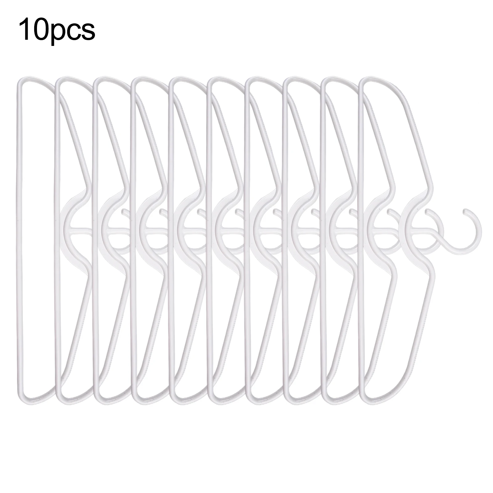 10pcs Short Neck Hangers Space-saving For Clothing Shirts Blouses Dresses Jackets Anti-Slip Plastic Clothes Hangers Tools clothes hanger storage hanger