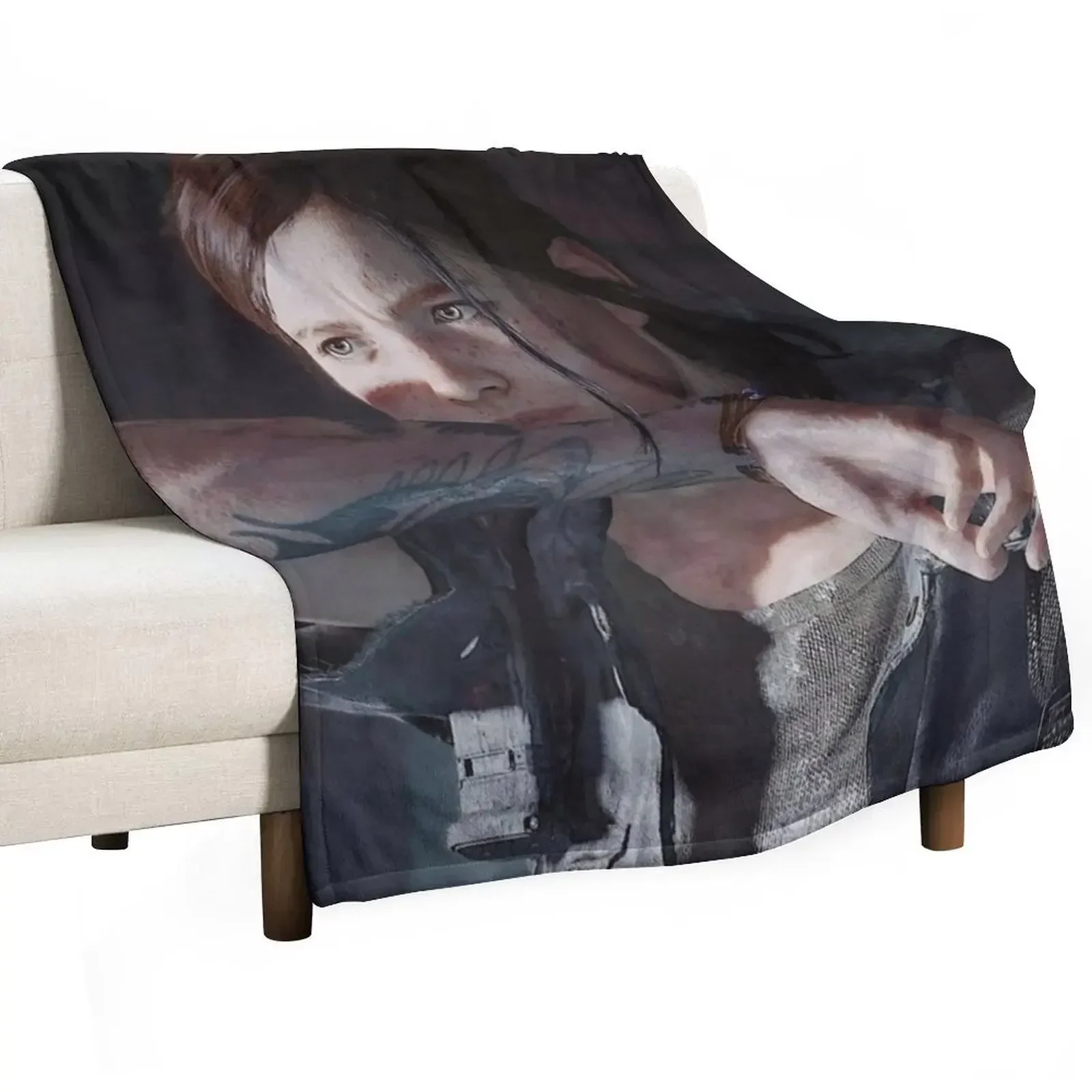 

Last Of Us Ellie poster Throw Blanket Soft Big funny gift Blankets For Baby For Sofa Thin Blankets