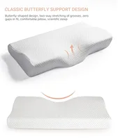 1 pc Memory Foam Bed Orthopedic Pillow Neck Protection Slow Rebound Memory Pillow Butterfly Shaped Health Cervical Neck 13