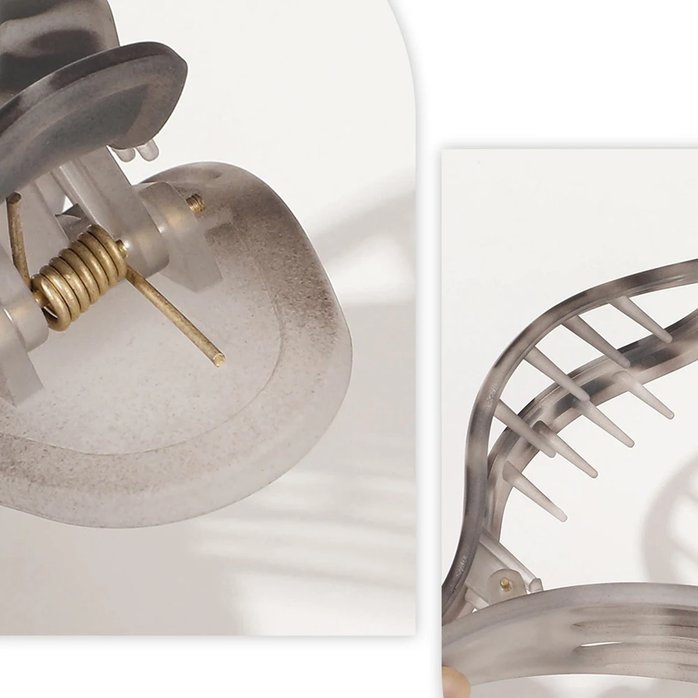 Pinza per capelli opaca da donna elegante molletta in acrilico_voghion.com