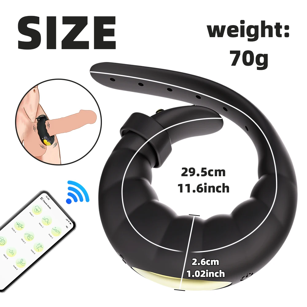 10 Vibration Modes Penis Ring Vibrator For Men Clitoral Stimulator G-Spot Couples Adult Sex Toys Delay Ejaculation Male Female