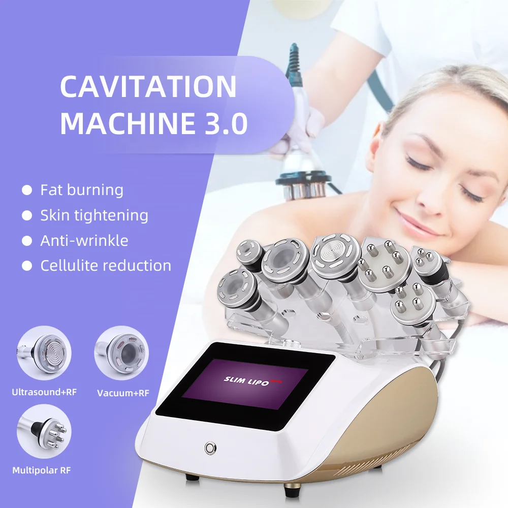 

2023 40K Cavitation Vacuum Slimming 7 in 1Machine Weight Loss Body Sculpting Cellulite Reduce Body Shaping Massager Machine CE