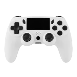 Wireless Multi-Function Gamepad with Touchpad and Dual Vibration (White)