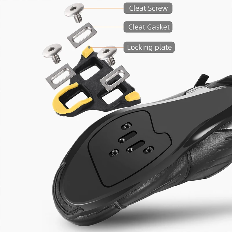 WEST BIKING Self Locking Bicycle Pedal Professional SPD System Road Bike Pedal With Cleat Ultralight DU Bearing Bike Accessories