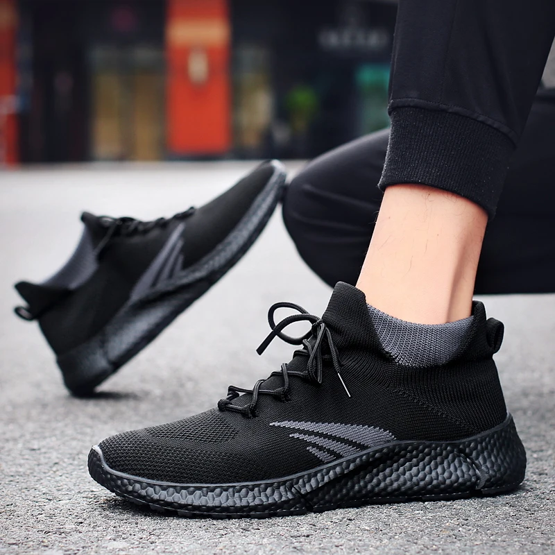 Men Running Shoes Men Casual Breathable Walking Shoes Sport Athletic Sneakers Gym Tennis Slip On Comfortable Lightweight Shoes