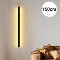 150cm 120cm Black Long Strip LED Indoor Wall Lamp Bedroom Bedside Indoor Decorative lighting Wall Living Room Corriodr Aisle 1
