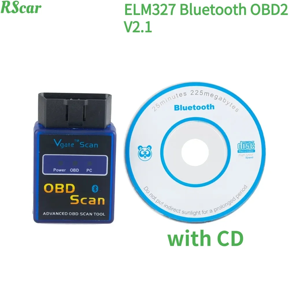 

NEW OBD II Vgate Scan ELM327 Bluetooth Car-detector ELM 327 Diagnostic-tool OBD OBD2 / Advanced Obd Scan V2.1 Code Scanner