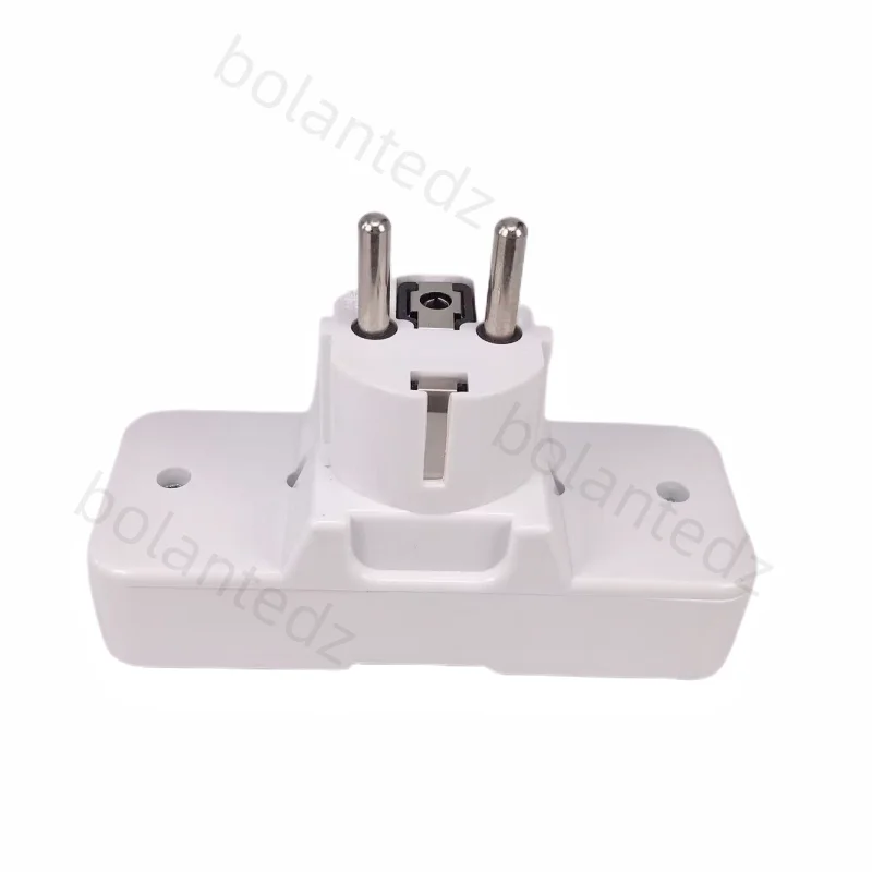 Plug Adapter White Portable 250V 6/10A Universal Travel Adaptor Socket Europe Extension Socket Power Converter Plug With On Off Light Switch Electrical Socket Power Socket Plug Outlet Extender Power Extension Plug Extension Sockets