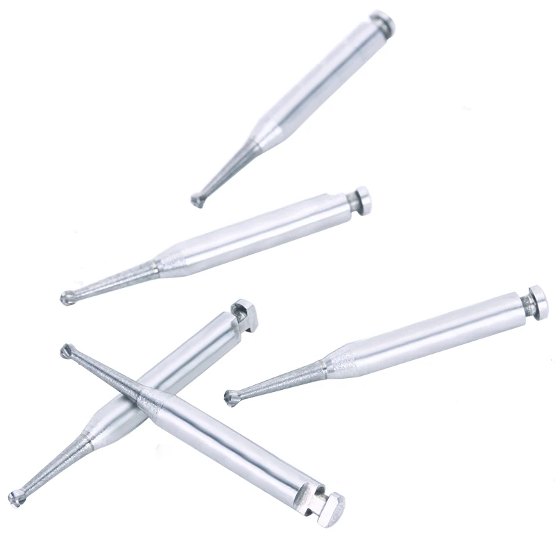 AZDENT Dental Labor Hartmetall Bohrer 5 Pcs Niedriger Geschwindigkeit Runde RA Stahl Bur Bohrer Klinik Handstücke Zahnmedizin Zubehör Werkzeuge – Detail 19