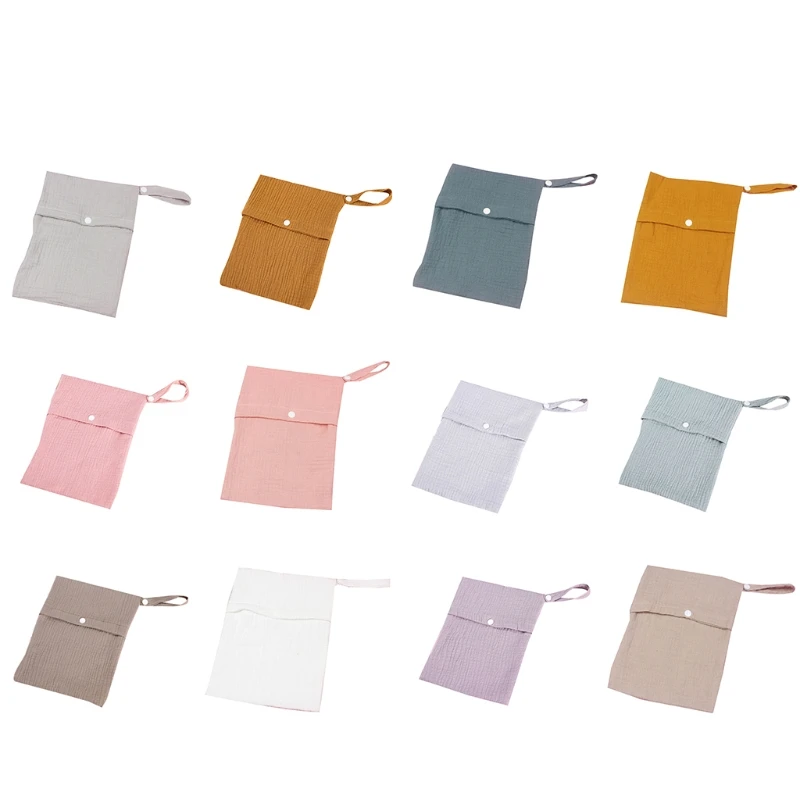 Multifunctional Baby Diapper Bag Reusable Solid Color Travel Mummy Nappy Bags 1560