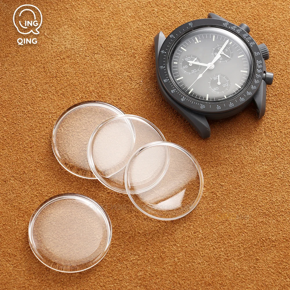 High-Quality Domed Glass Watch Cover - Transparent Repair Accessory