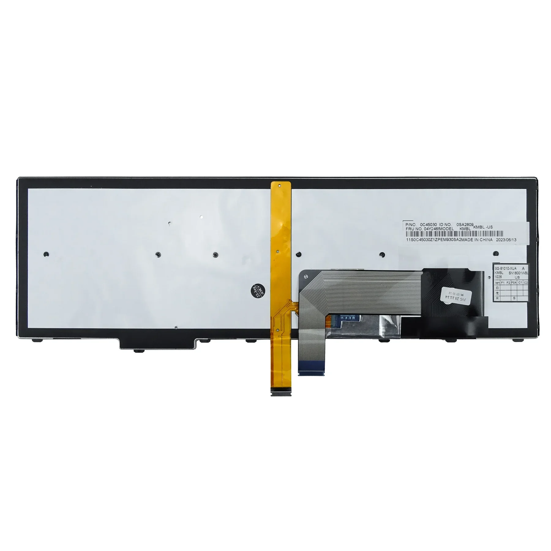 Teclado Portátil para Lenovo Eua ru br kr Layout fr T550 T560 T540 T540p L540 L560 L570 W540 W541 P50s - Imagem 6