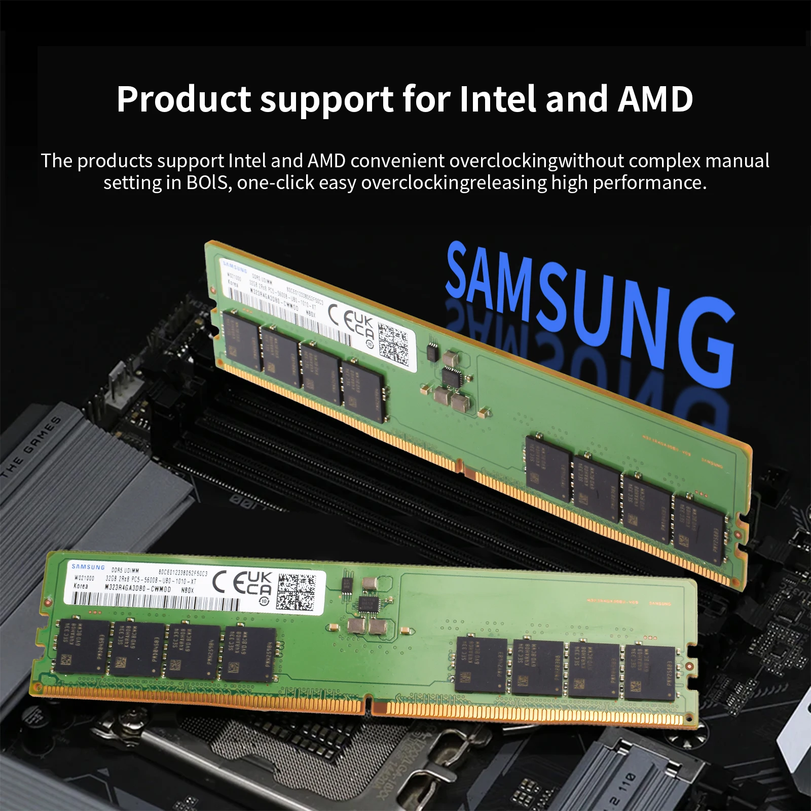 SAMSUNG DDR5 Memory RAM Desktop Memoria 8GB 16GB 32GB 4800 5600MHz