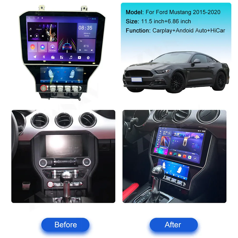 13.3'' For Ford Mustang 2009-2014 Android Screen Infotainment Navigati