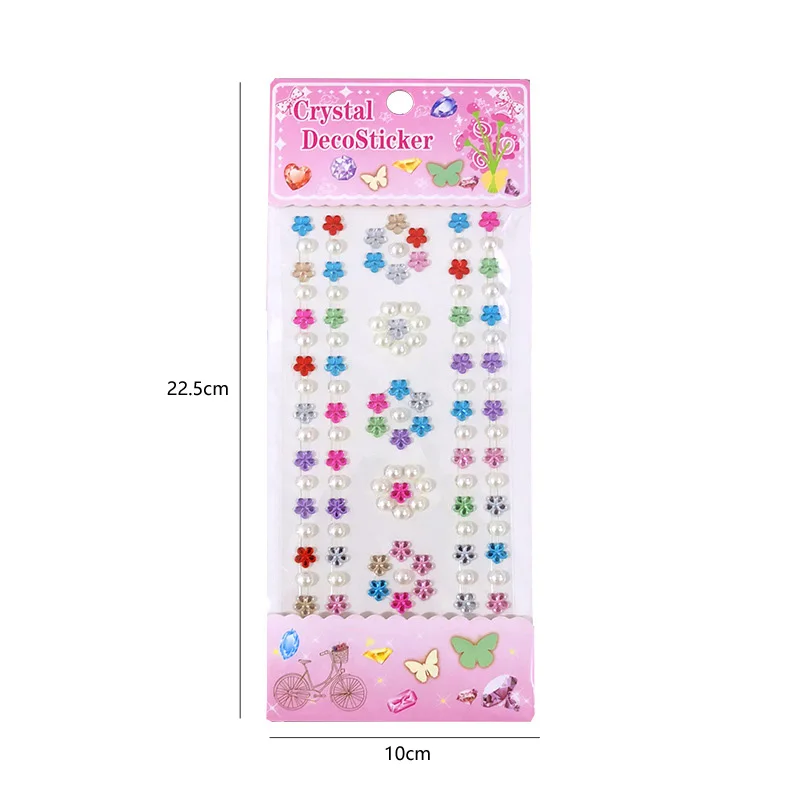 4-8Sheets 3D Gem Acrylic Crystal Stickers Kids DIY Decoration Self Adhesive  Jewel Crafts Sparkly Rhinestone Stickers Girls Gifts - AliExpress