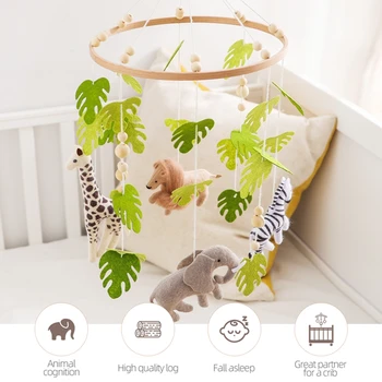 Baby Crib Mobile Rattle Toy - Wooden Toys 5