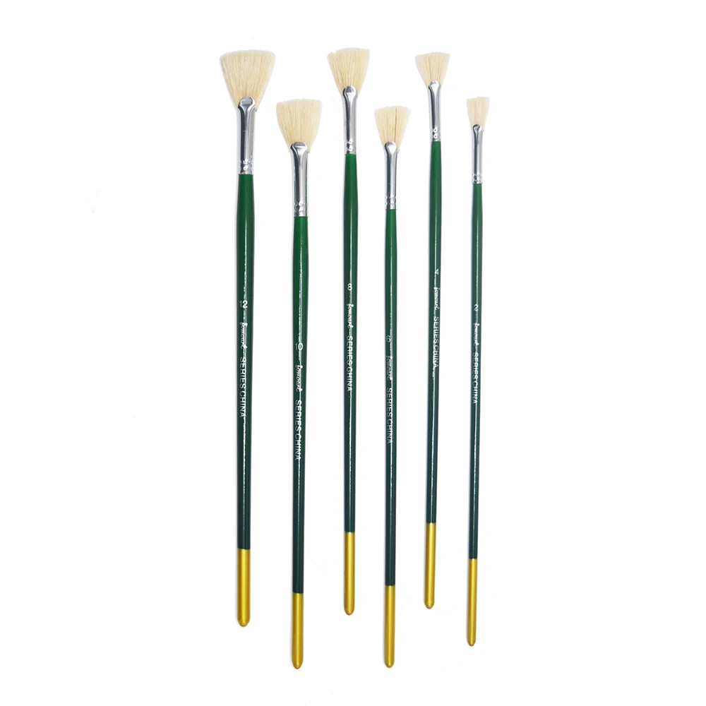 

Matisse Green gold tail fan shape pen pen set Gouache Paintbrush pig bristle hair acrylic water color brush brush art supplies