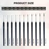 11Pcs Premium Miniature Fine Detail Paint Brushes Set Mini Tiny Paint Brush Thin Tip Paint Brushes For Oil Watercolor Acrylic 2
