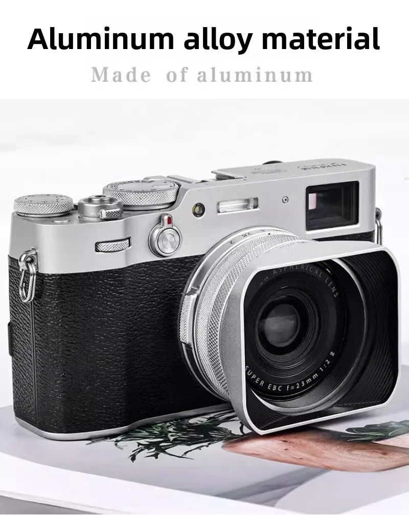 金属レンズフードシェードプロテクター Fuji X100VI X100V X100F X100T