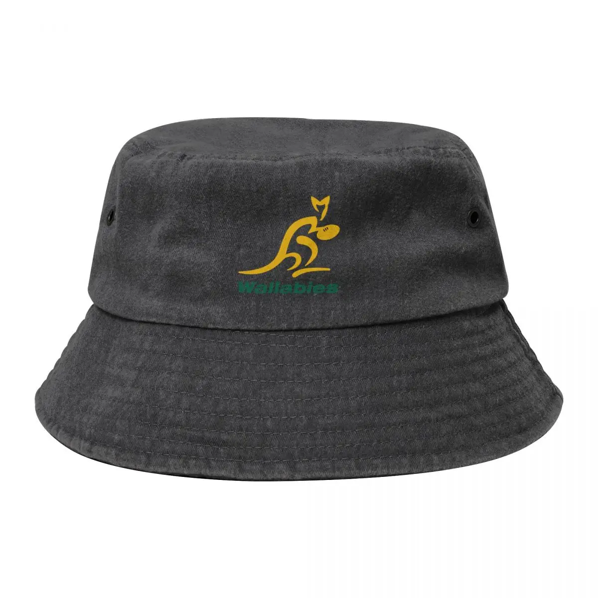 

Australia Rugby Wallabies Yellow Wallaby Bucket Hat hard hat fashionable Wild Ball Hat Icon Boy Child Women's